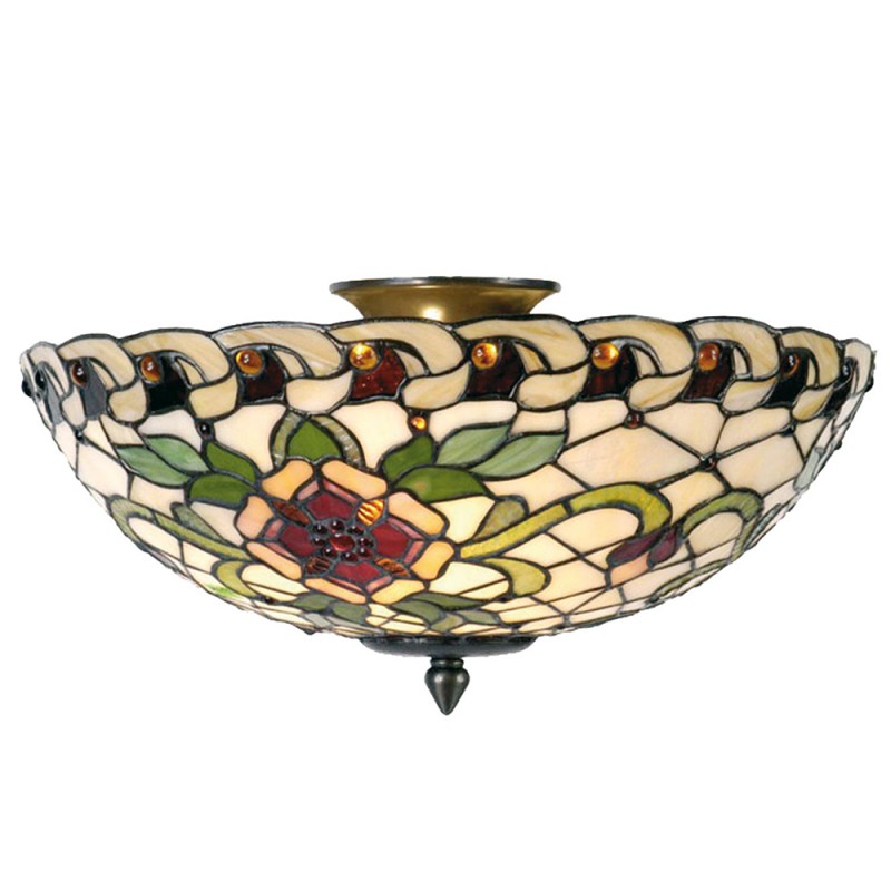 Plafoniera Tiffany Liberty Floreale, 40cm 2 Plafoniera Tiffany Liberty Floreale
