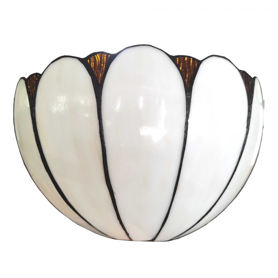 Applique Tiffany Vetri Ricurvi, larga 31cm 2 Applique Tiffany Vetri Ricurvi