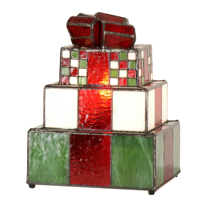 Abatjour Tiffany Pacchi Regalo, Altezza 26cm 2 Abatjour Tiffany Pacchi Regalo