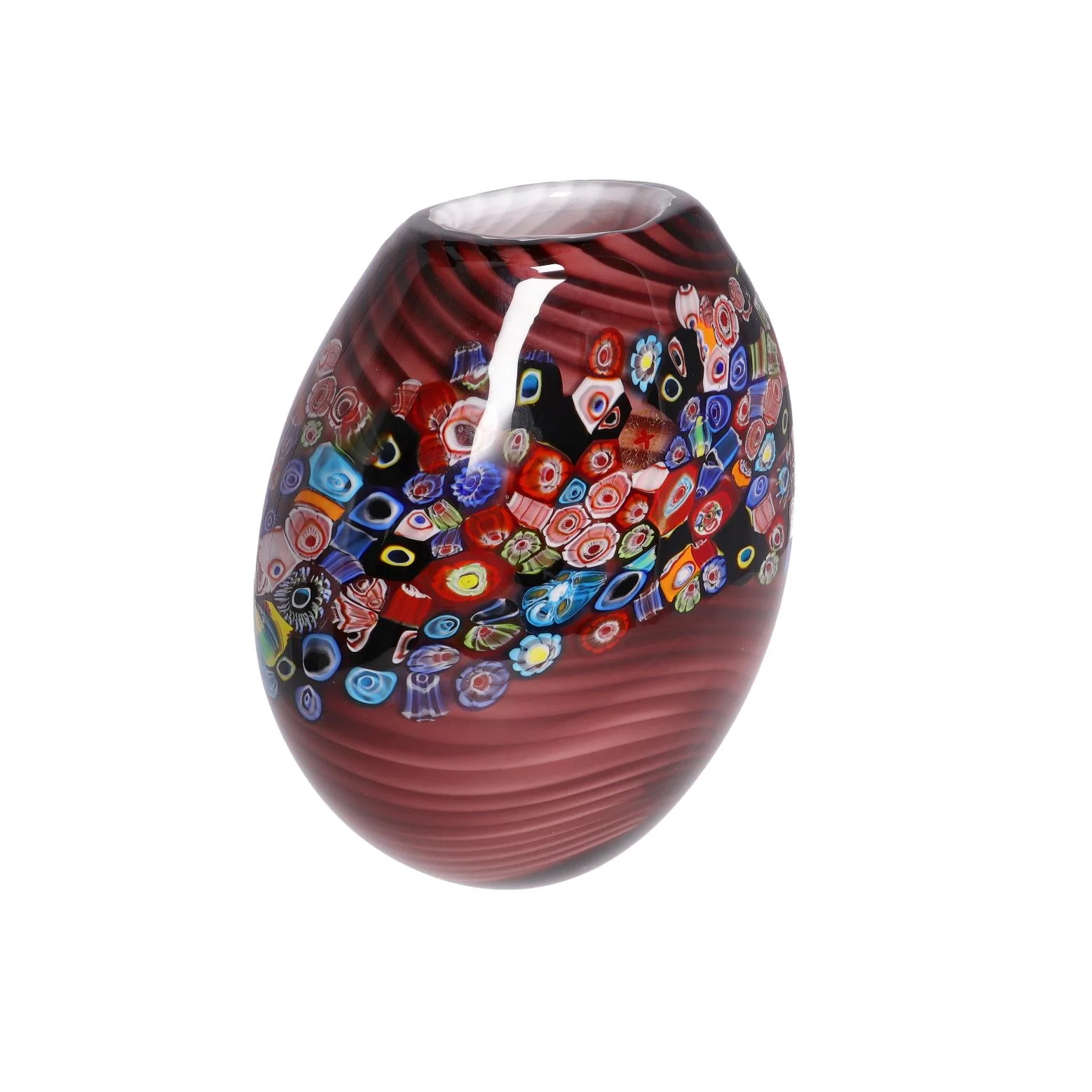 Vaso in Vetro Viola 2 Vaso in Vetro Viola