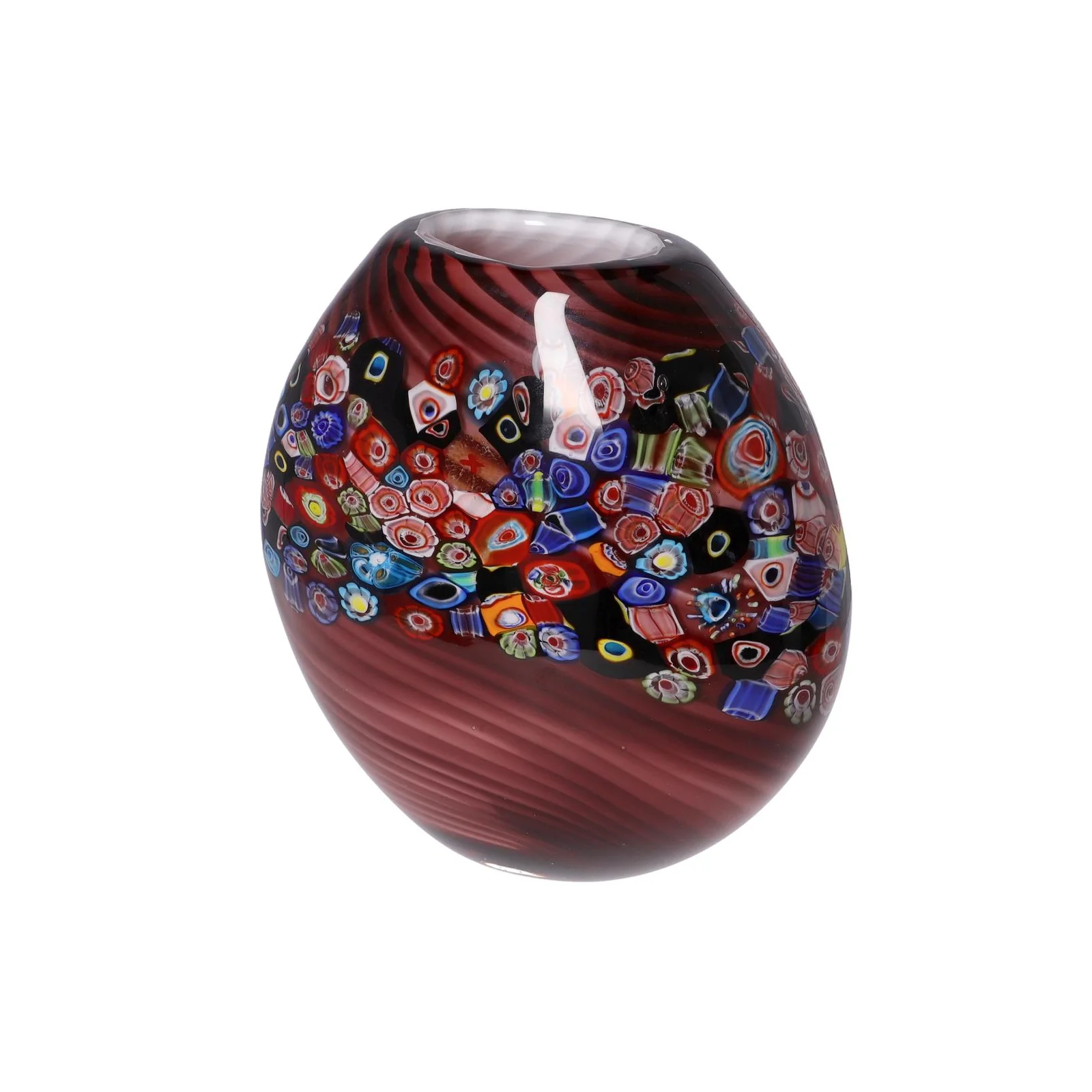 Vaso in Vetro Viola 4 Vaso in Vetro Viola
