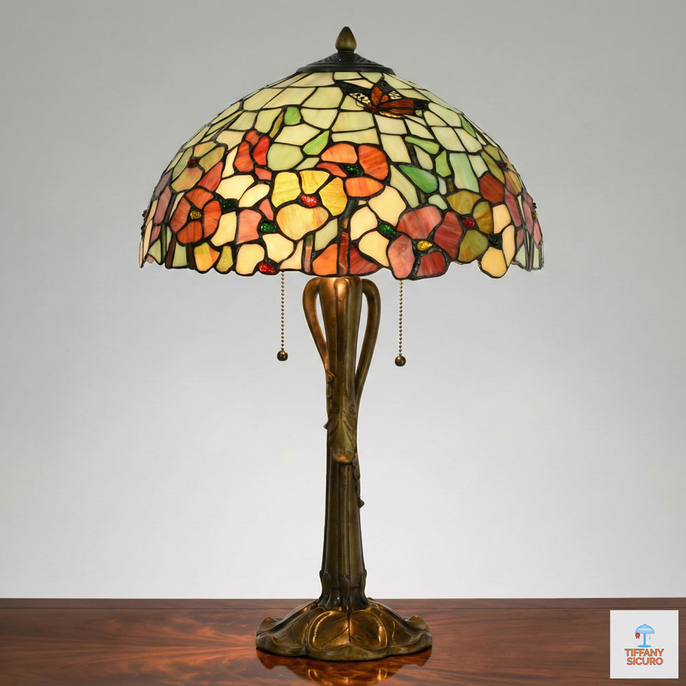Lampada da Tavolo Liberty Fiori, 40cm 1 Lampada da Tavolo Liberty Fiori
