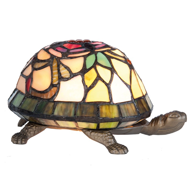 Lampada da Tavolo Tiffany Tartaruga Colorata, lunga 2 Lampada da Tavolo Tiffany Tartaruga Colorata