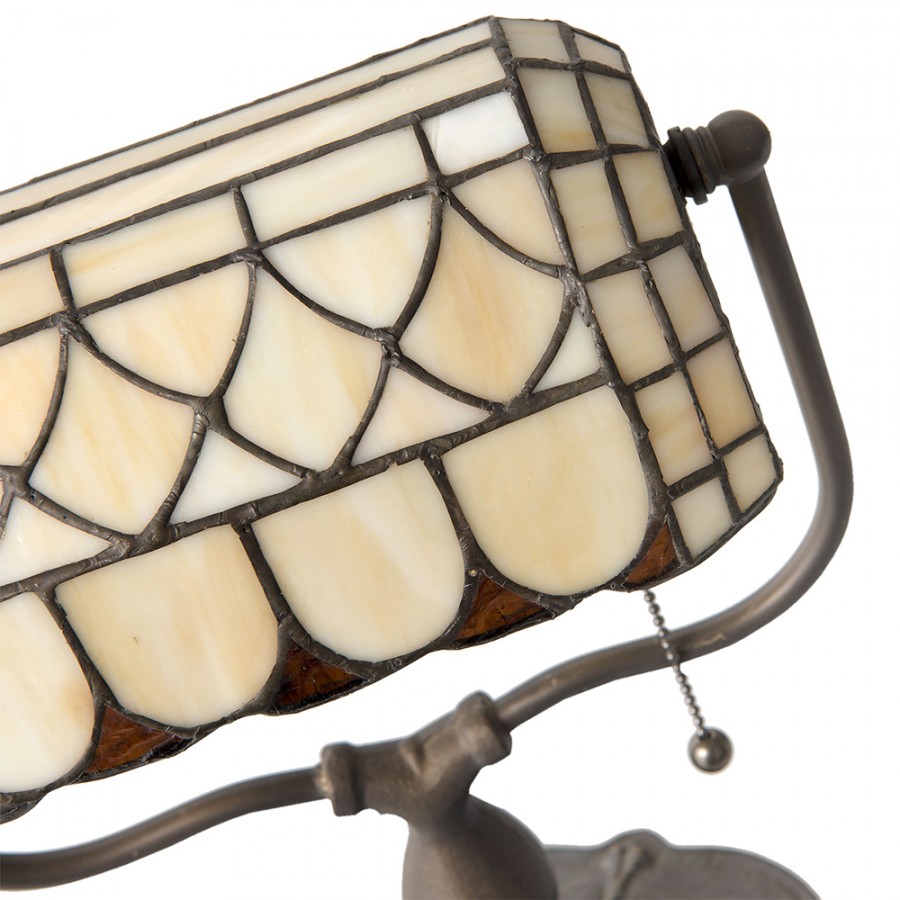 Lampada da Tavolo Liberty Ministeriale Art Deco, Altezza 37cm 3 Lampada da Tavolo Liberty Ministeriale Art Deco