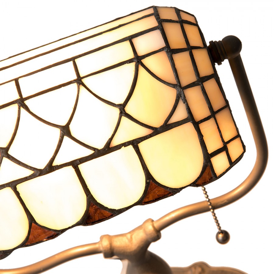 Lampada da Tavolo Liberty Ministeriale Art Deco, Altezza 37cm 5 Lampada da Tavolo Liberty Ministeriale Art Deco, dettagli