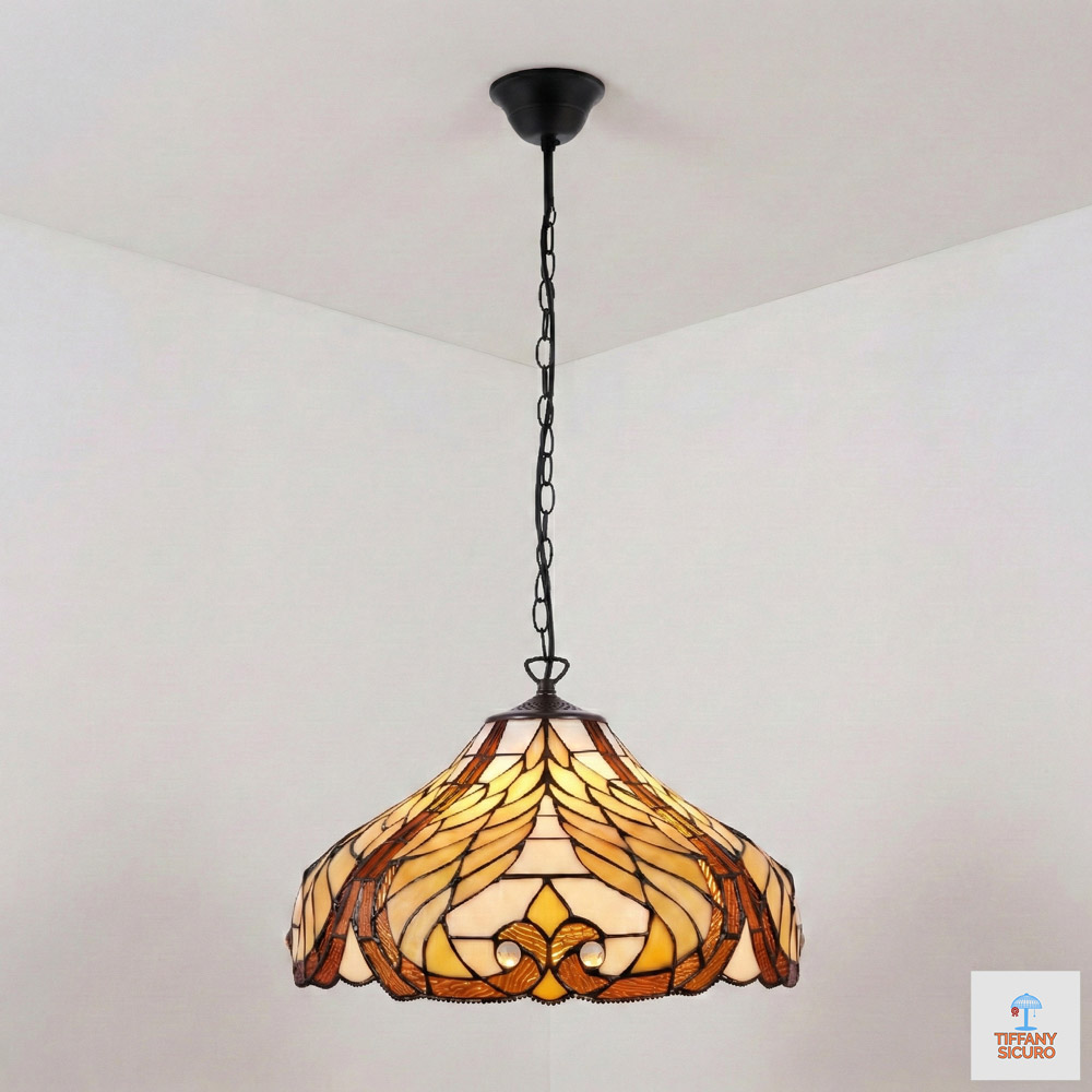 Lampadario Liberty Tiffany, 45cm 1 Lampadario Liberty Tiffany