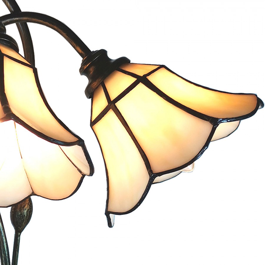 Lampada da Tavolo stile Liberty 3 Bracci, dettagli