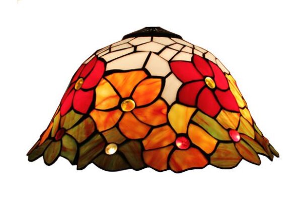 Lampadario Fiori Rossi e Arancioni, dettagli