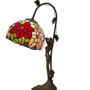 Abatjour Tiffany Scultura Decorativa con Fiori