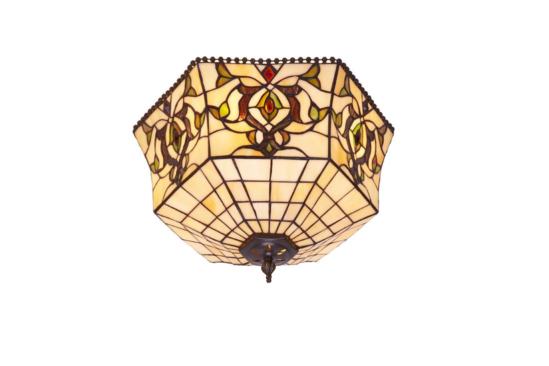 Plafoniera Vintage Tiffany Piccola, 30cm 2 Plafoniera Vintage Tiffany Piccola