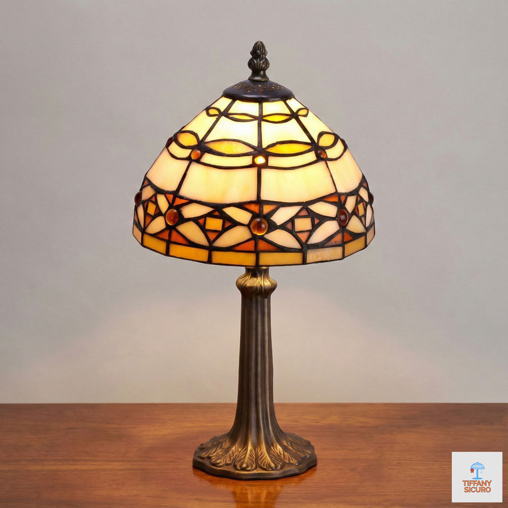 Abat Jour Art Deco Tiffany, 20cm 1 Abat Jour Art Deco Tiffany
