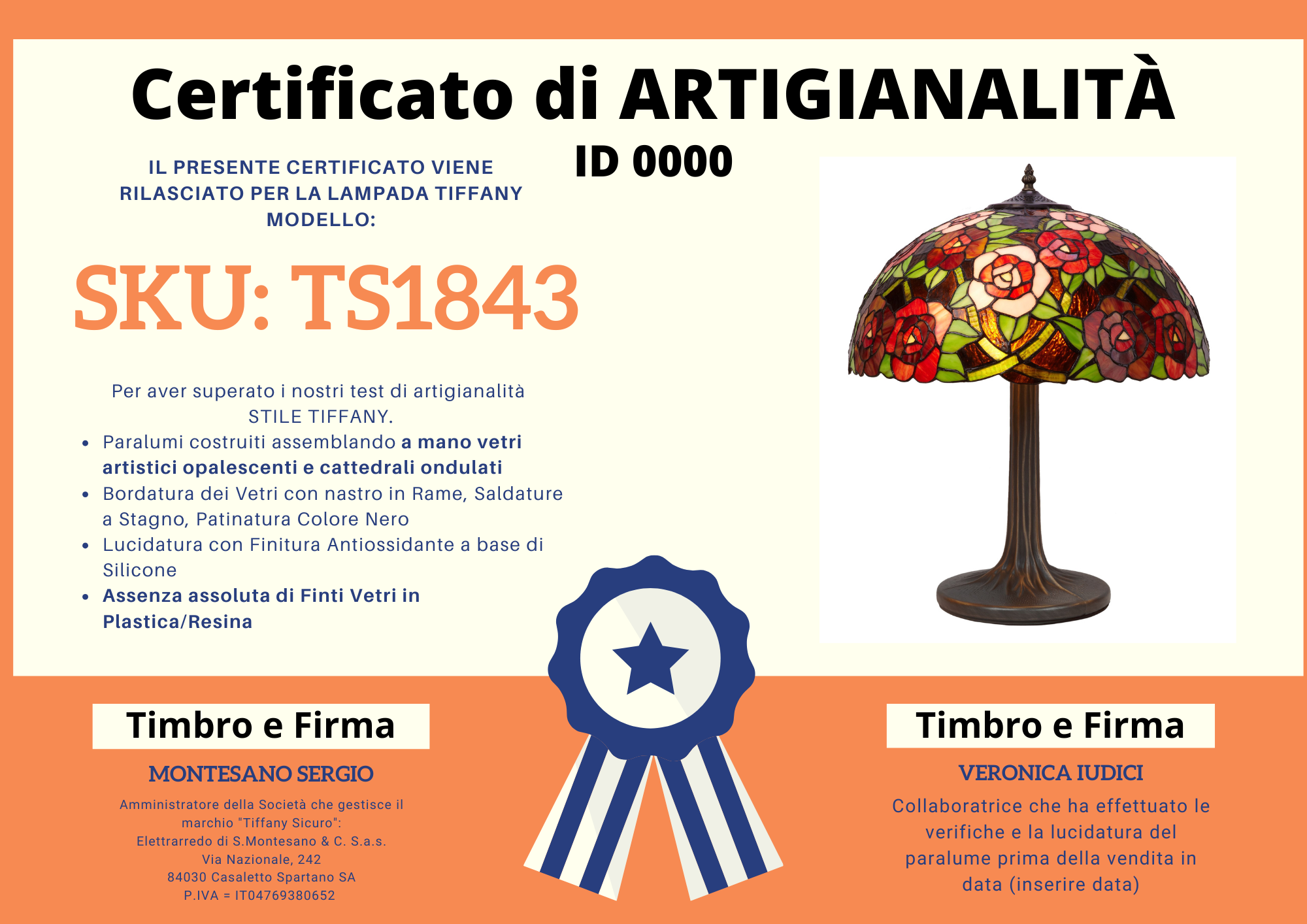 Lampada da Tavolo con Rose Rosse Tiffany, 45cm 4 Lampada da Tavolo con Rose Rosse Tiffany, certificato