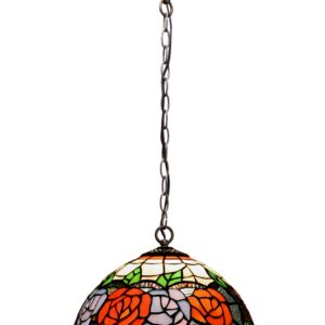 Lampadario con Rose Tiffany Medio