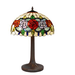 Lampada da Tavolo con Rose Tiffany