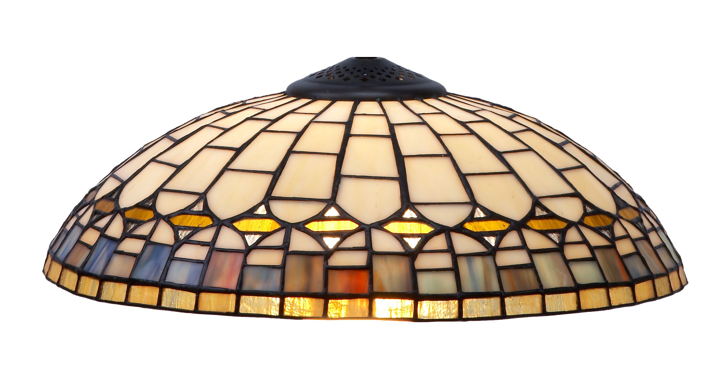 Lampadario Stile Art Deco Tiffany, paralume tiffany