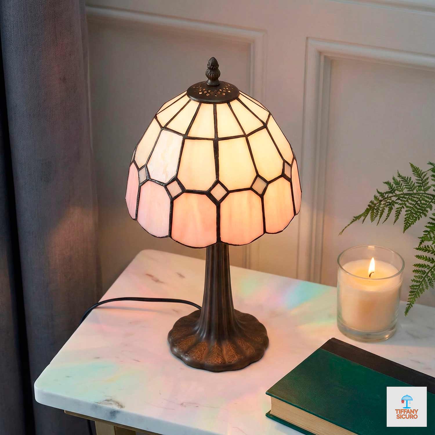 Abat Jour Classica Tiffany, 20cm 2 Abat Jour Classica Tiffany