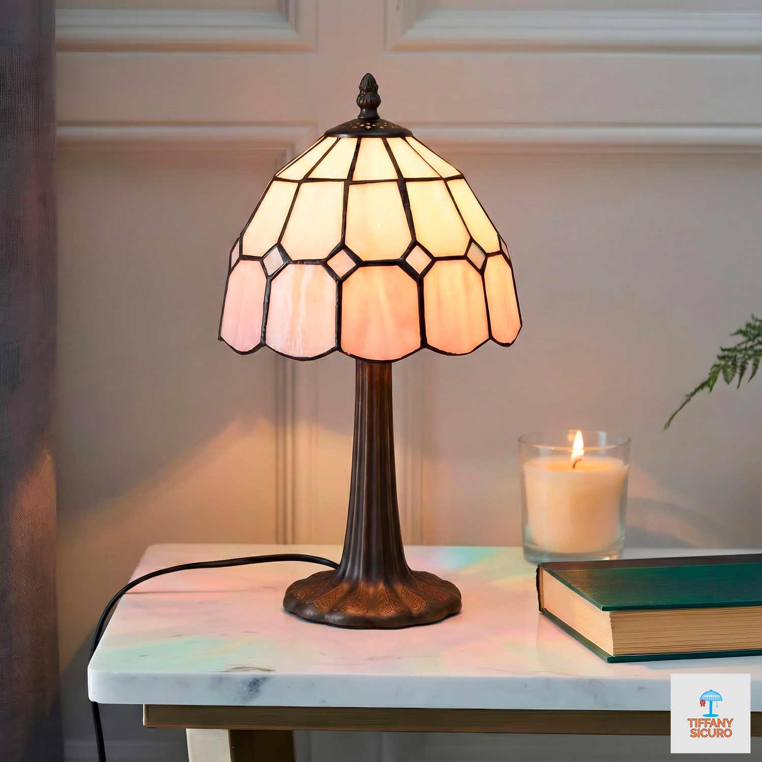 Abat Jour Classica Tiffany, 20cm 1 Abat Jour Classica Tiffany