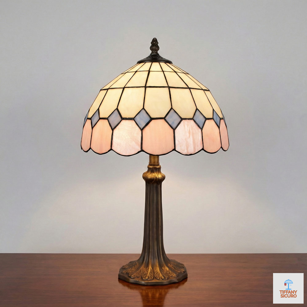 Lampada da Tavolo Classica Tiffany Media, 30cm 1 Lampada da Tavolo Classica Tiffany Media