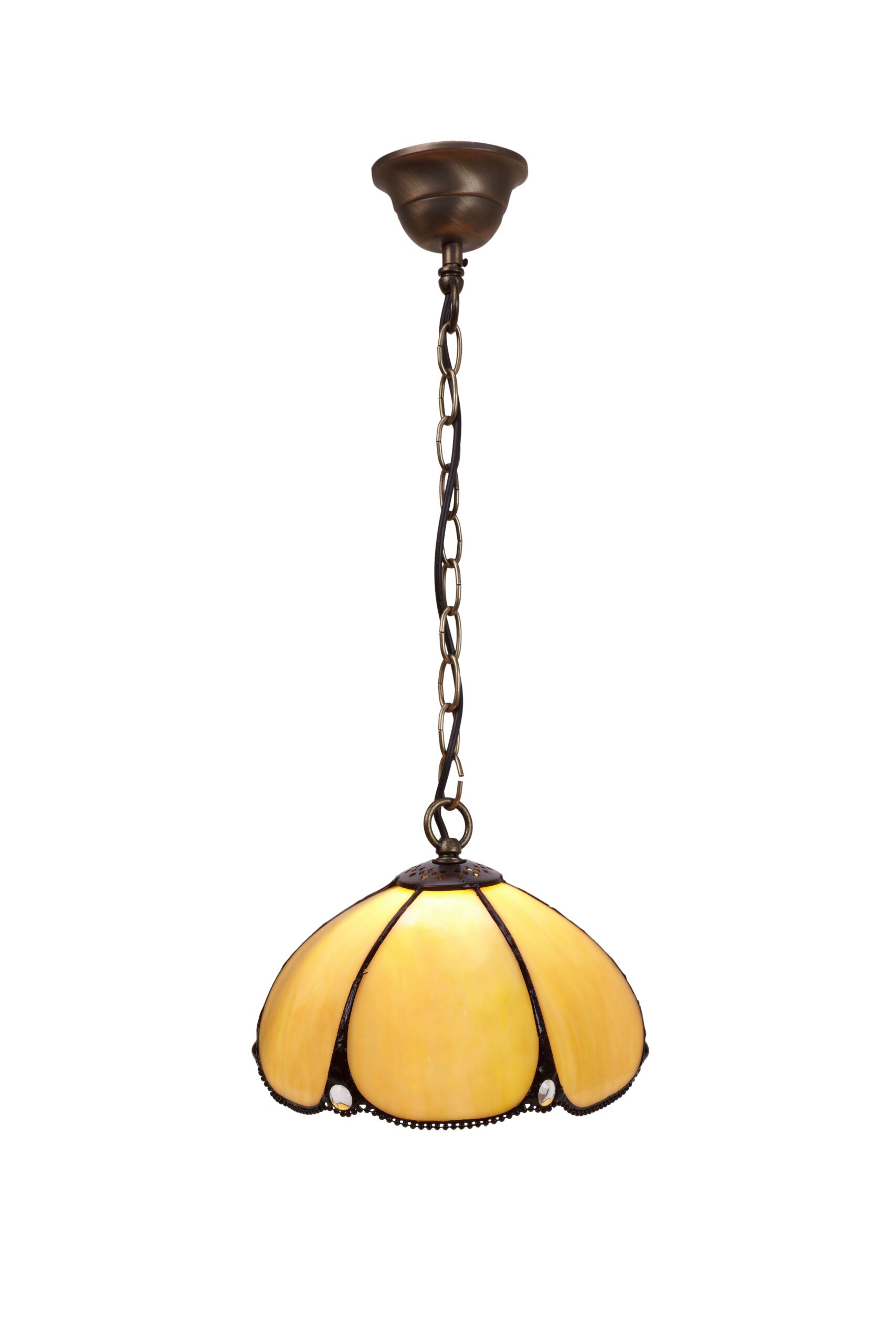 Lampadario Tiffany Piccolo Vintage, 20cm 1 Lampadario Tiffany Piccolo Vintage