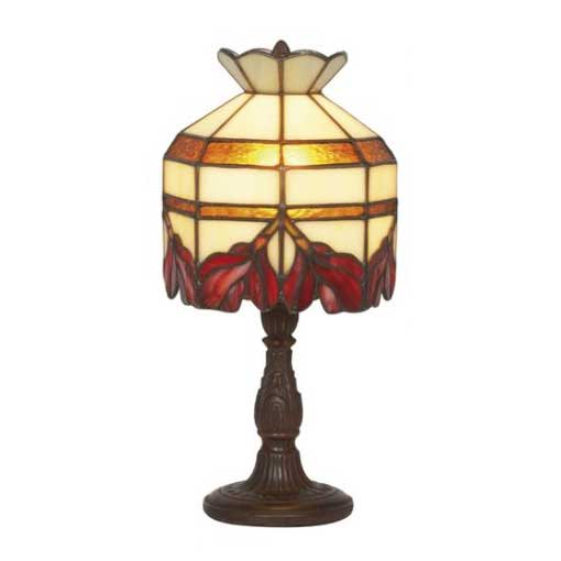 Abat Jour Comodino Fiori Rossi, 15cm 1 Abat Jour Comodino Fiori Rossi