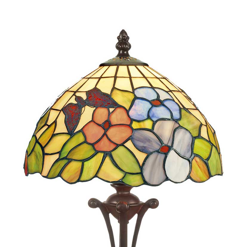 Abat Jour Tiffany Fiori e Farfalle, paralume
