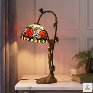 Abatjour con Rose Tiffany Classica
