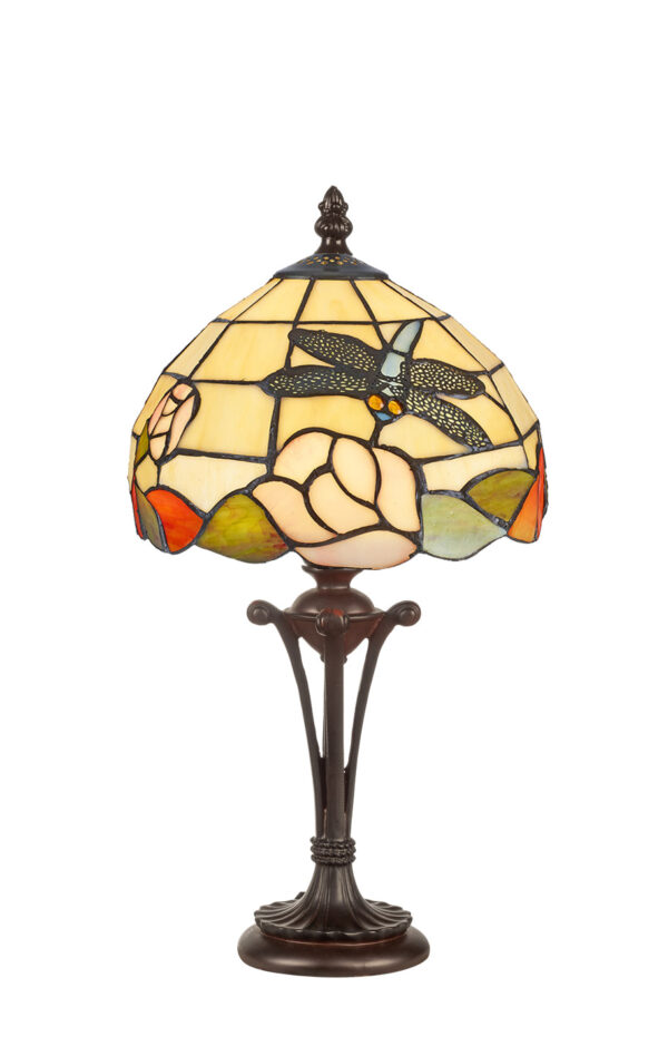 Abat Jour Tiffany Libellule e Fiori