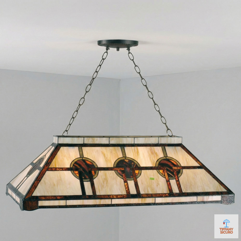 Lampada da Biliardo Tiffany, 126cm 1 Lampada da Biliardo Tiffany
