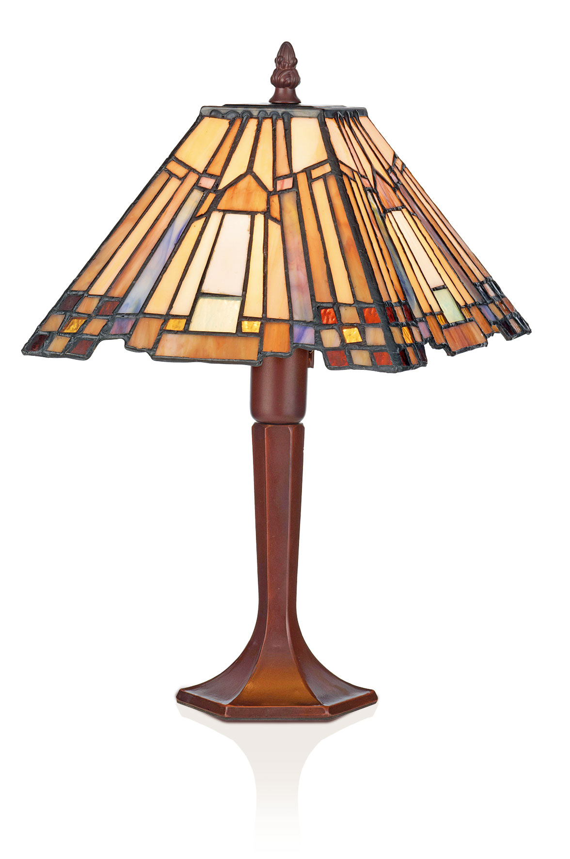 Abat Jour Art Deco Stile Tiffany, 21cm x 21cm 3 Abat Jour Art Deco Stile Tiffany, 21cm x 21cm - immagine 3