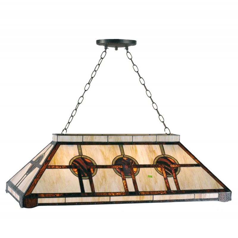 Lampada da Biliardo Tiffany, 126cm 2 Lampada da Biliardo Tiffany
