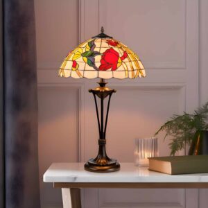 Lampada Fiore e Uccello Tiffany