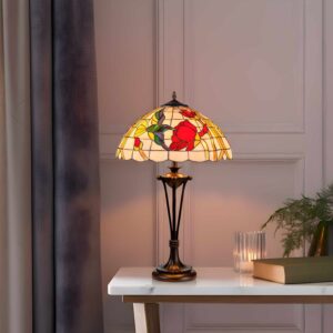 Lampada Fiore e Uccello Tiffany