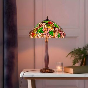 Lampada da Tavolo Grappoli di Uva Tiffany