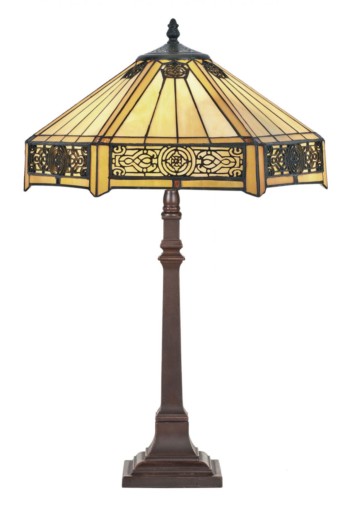 Lampada da Tavolo Stile Art Deco Stile Tiffany, 40cm 2 Lampada da Tavolo Stile Art Deco Stile Tiffany