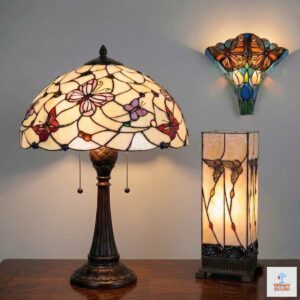 Lampade Tiffany con Farfalle