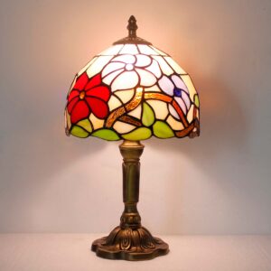 Abat Jour Tiffany con Fiori Colorati